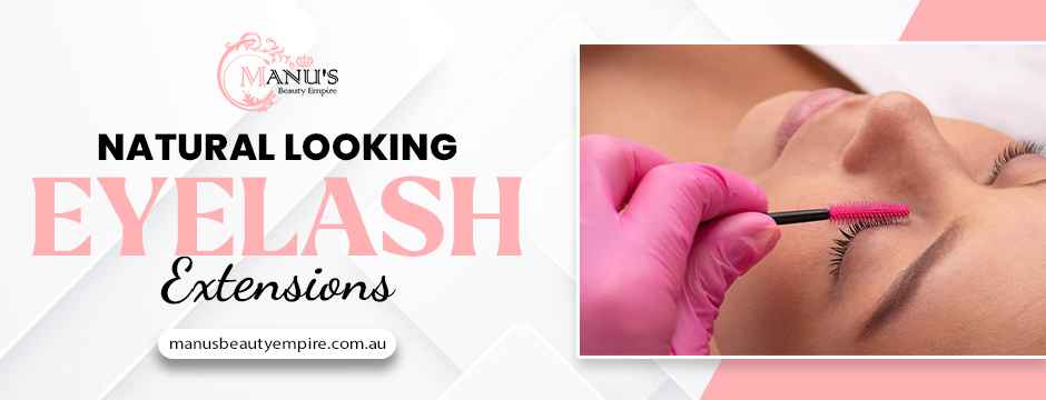 Natural looking eyelash extensions